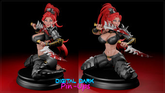 Succubus warrior Pinup Adult 3D Resin Figurine