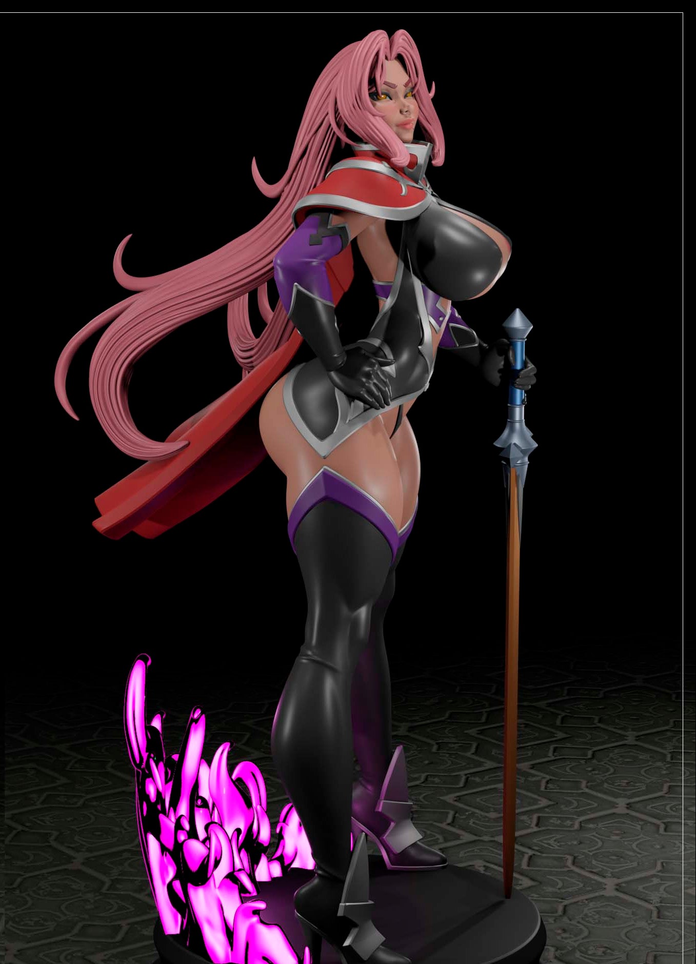 Noble Demon Girl Pinup Adult 3D Resin Figurine