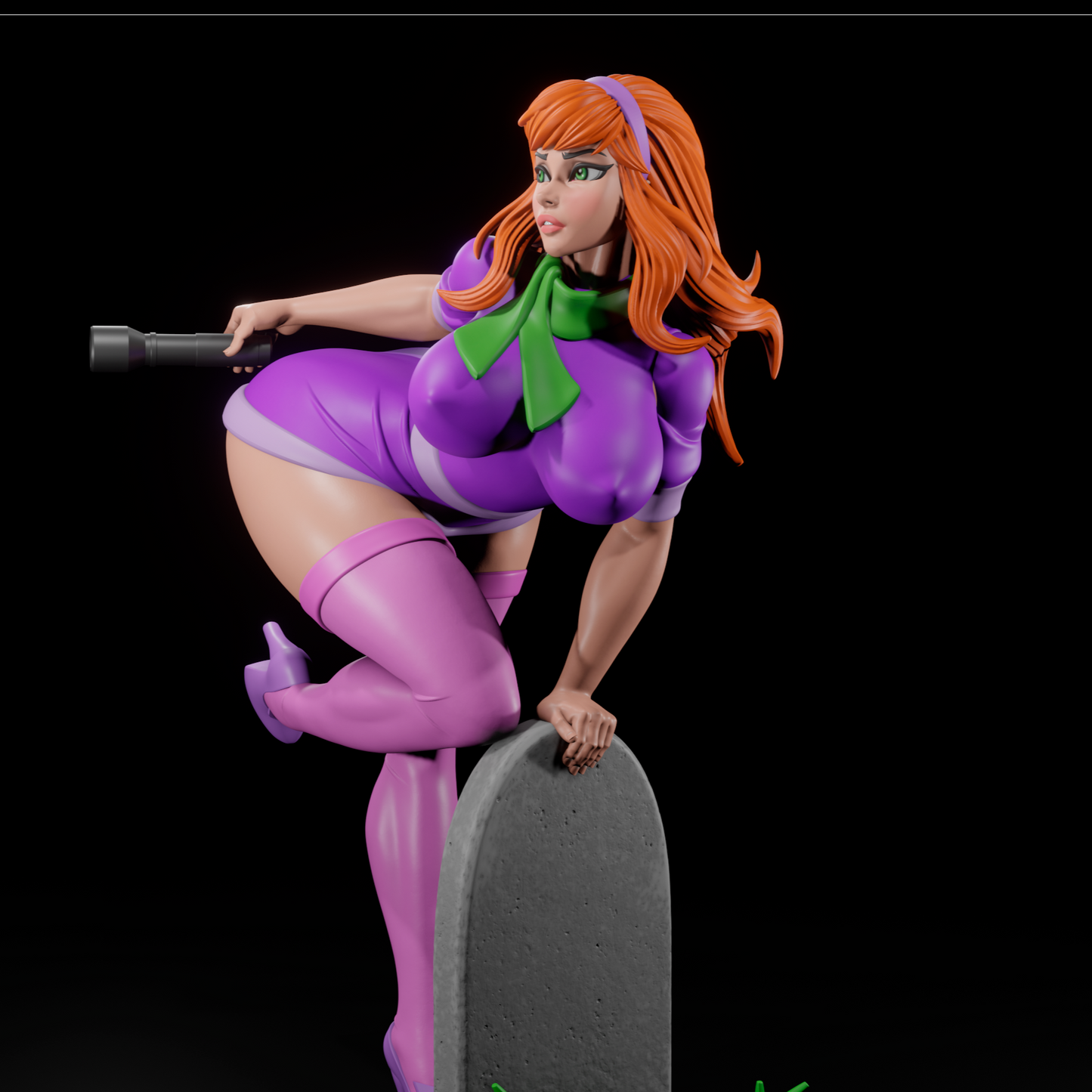 Popular Mystery Girl Pinup 3D Resin Figurine