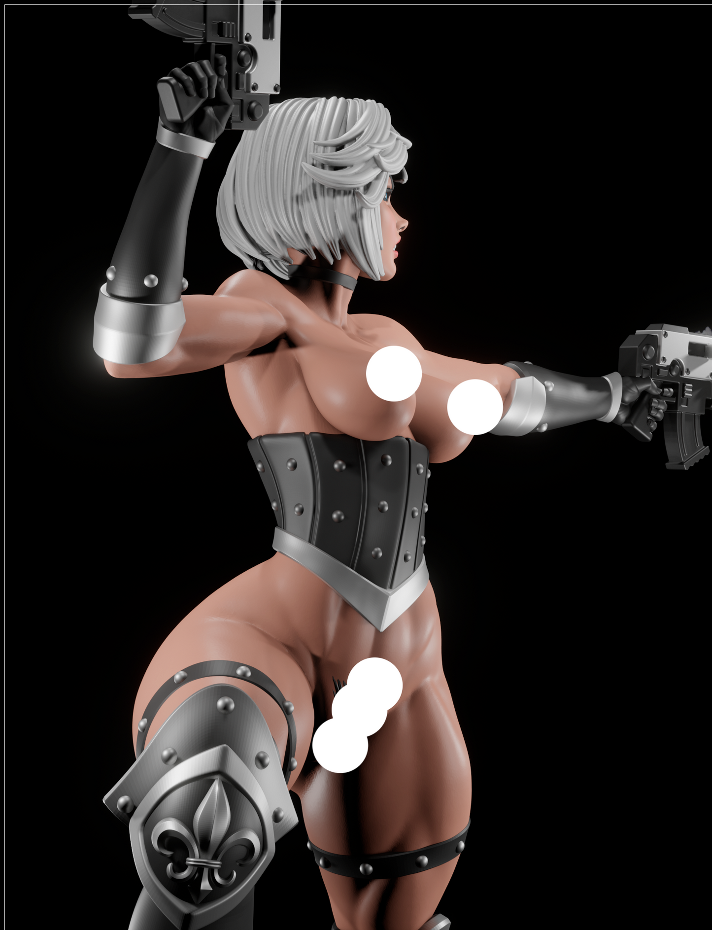 Battle Thicc Pinup 3D Resin Figurine