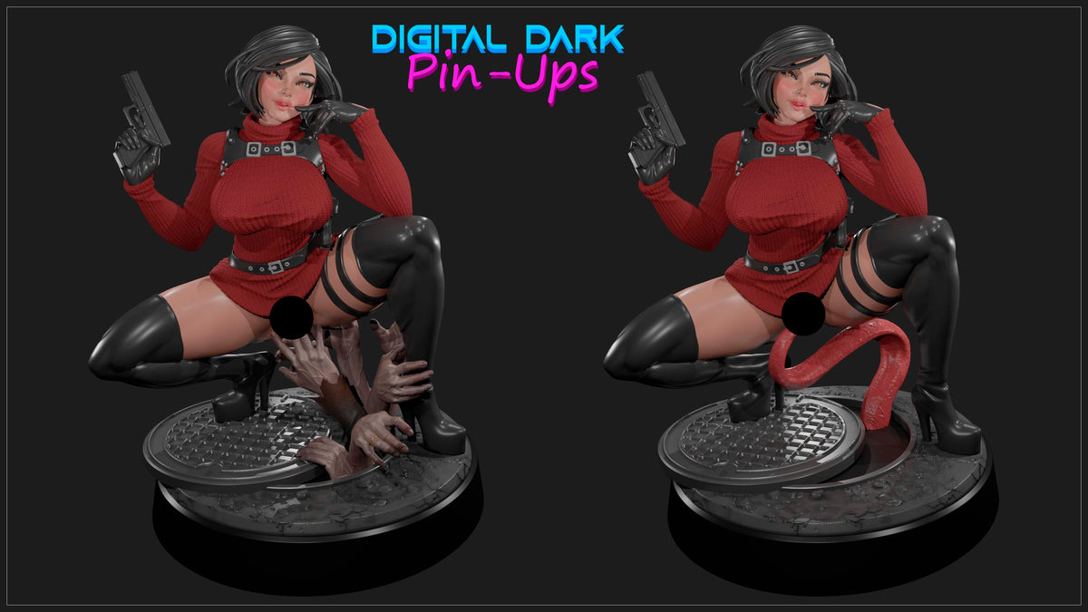 Corporate Spy Pinup Adult 3D Resin Figurine
