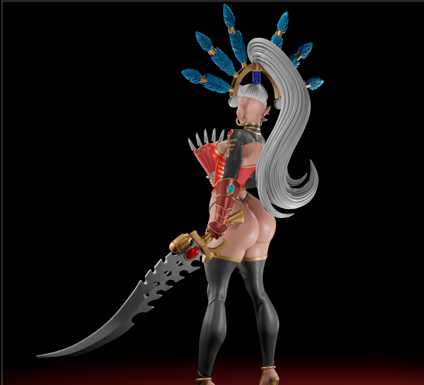 God Emissary Pinup 3D Resin Figurine