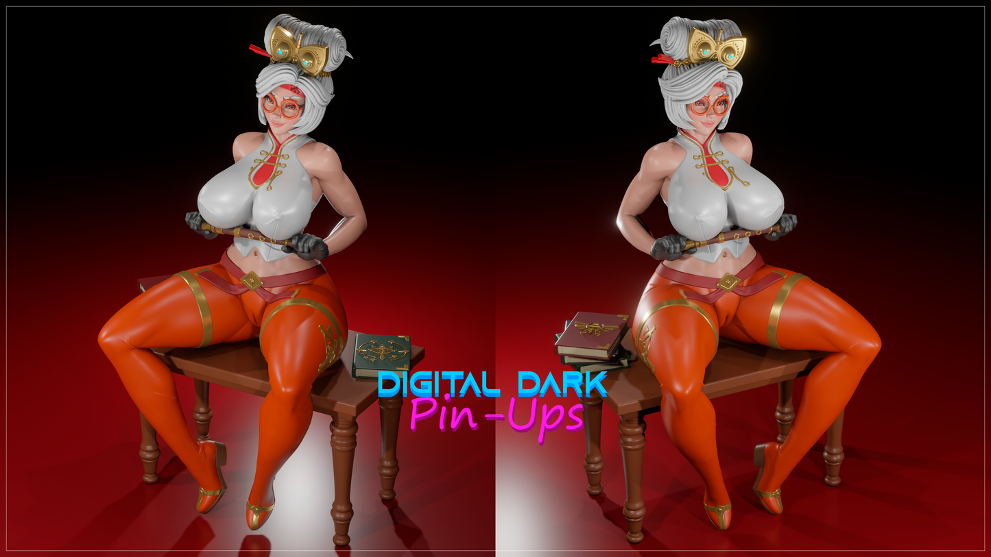 Ancient Researcher Pinup 3D Resin Model