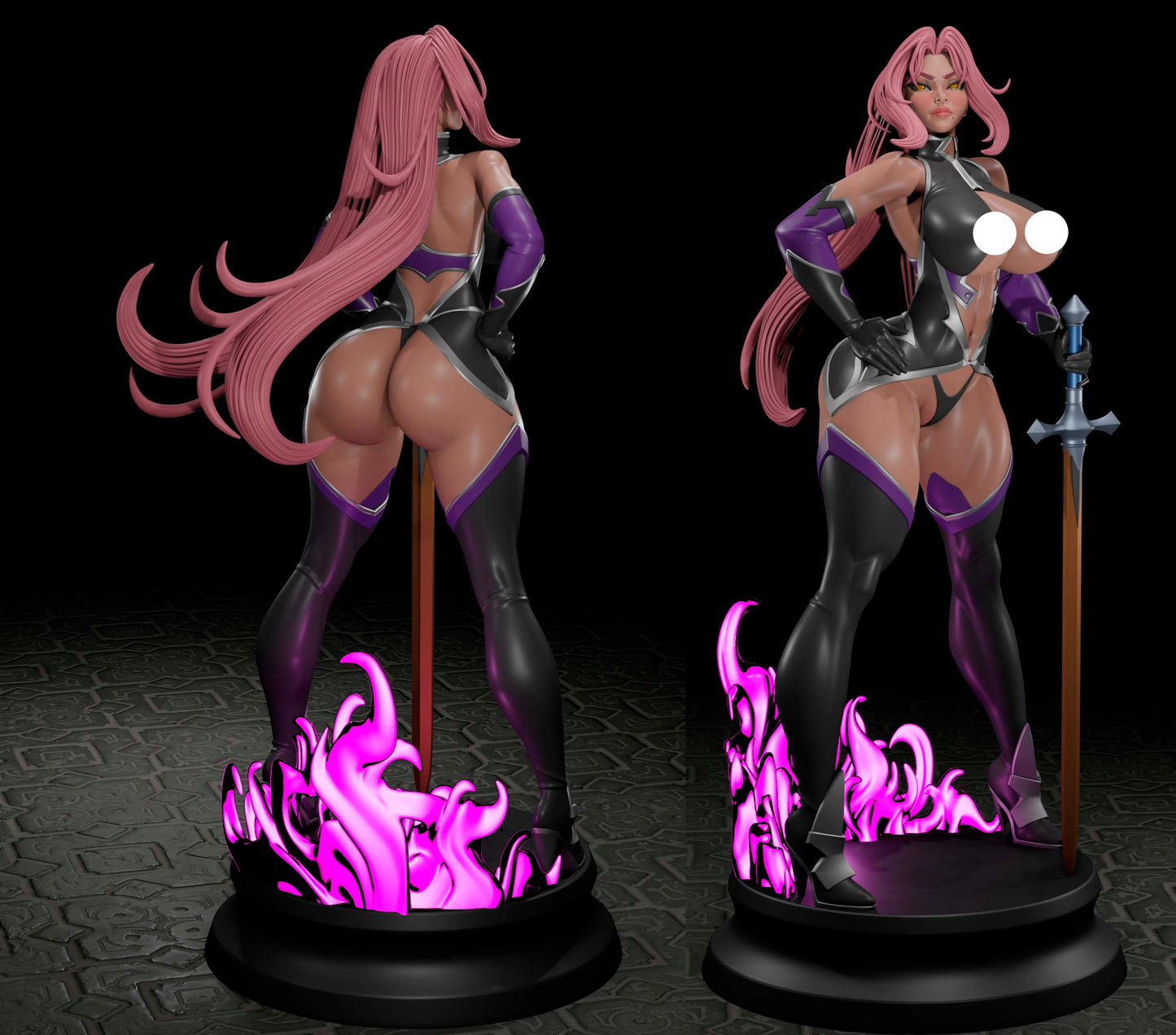 Noble Demon Girl Pinup Adult 3D Resin Figurine