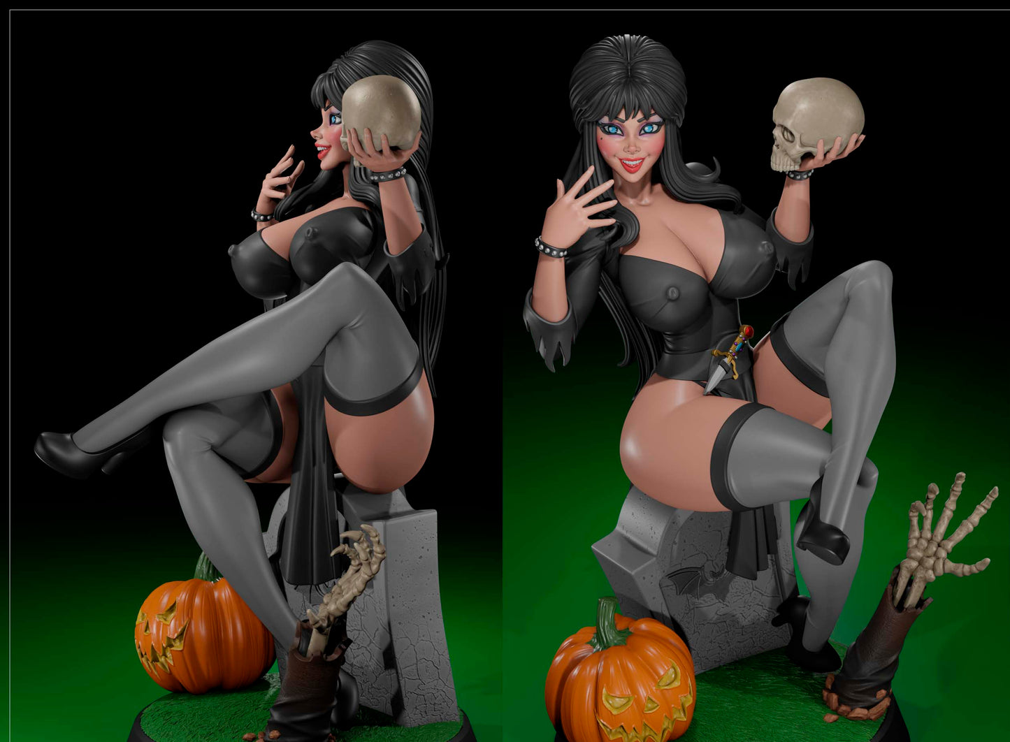 Night Mistress Pinup Adult 3D Resin Figurine