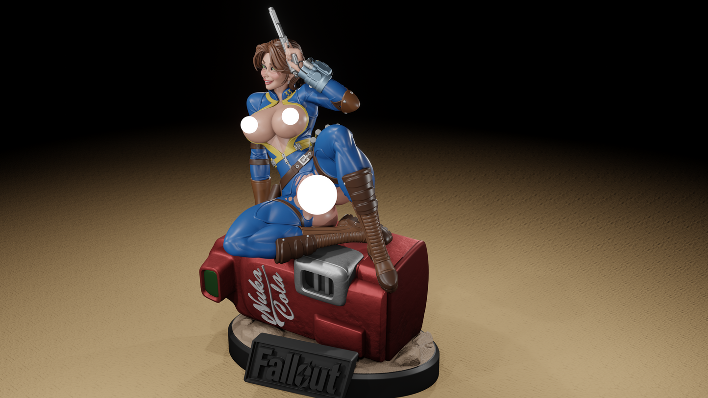 Survivor Girl Pinup Adult 3D Resin Figurine