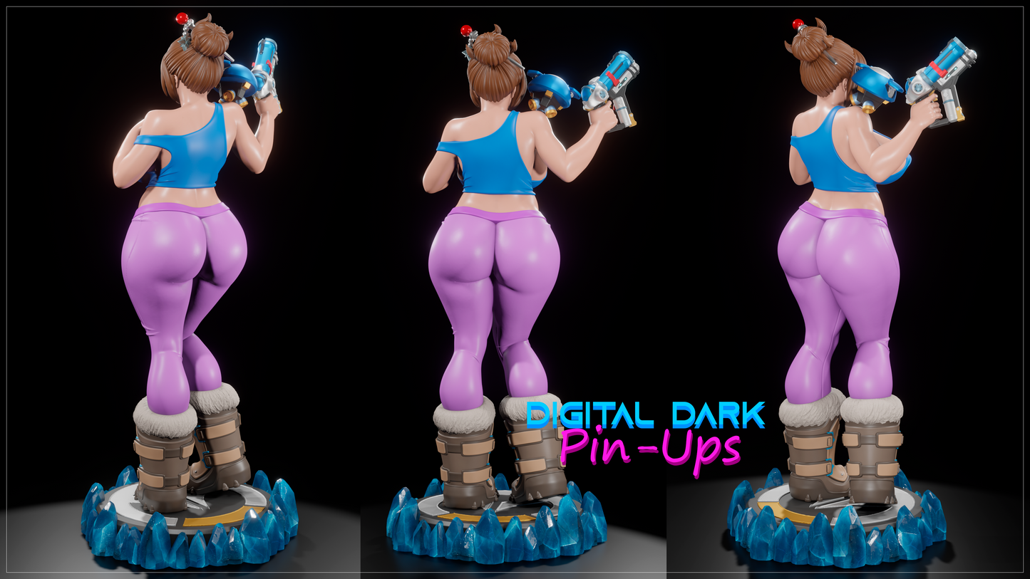 Thicc Gamer 3D Resin Figurine Model Kit