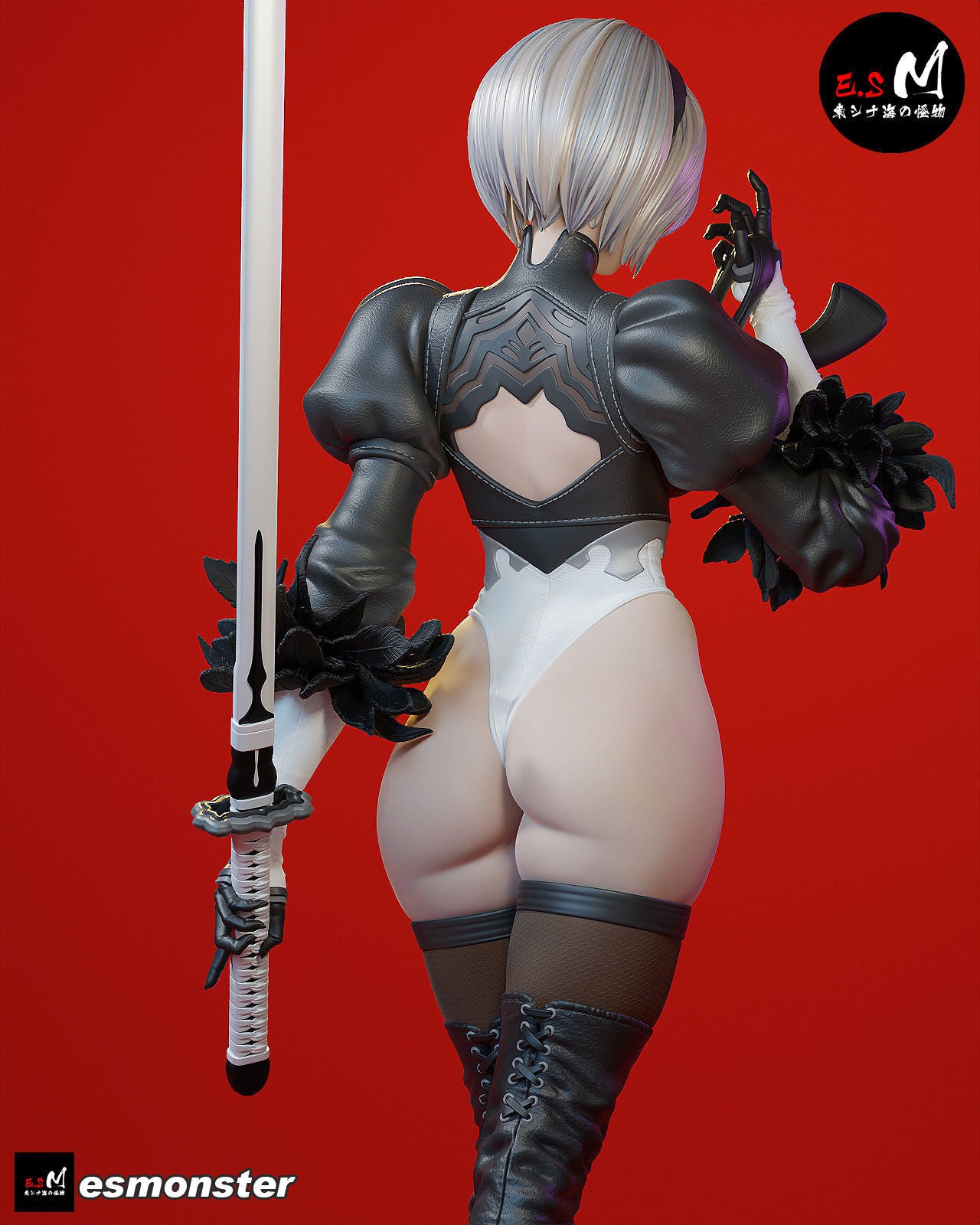 Cyborg Warrior Pinup 3D Resin Model