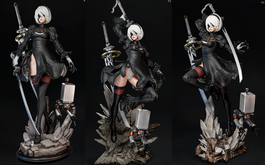 Android B Warrior Adult Pinup 3D Resin Model