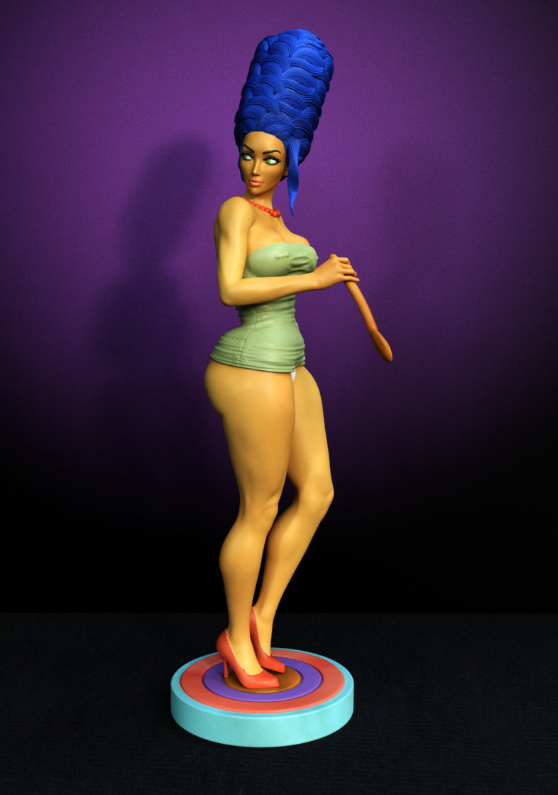 Cartoon Homemaker Adult Pinup 3D Figurine Kit