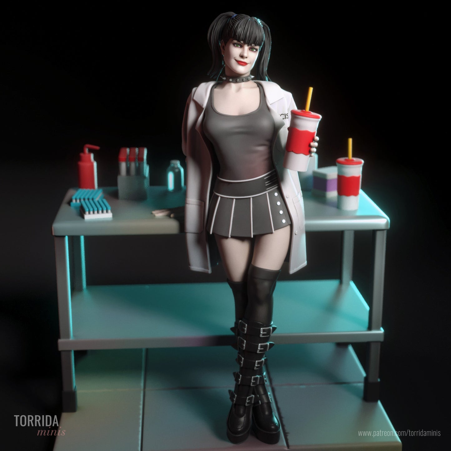 Lab Goth Adult 3D Resin Figurine Model Kit