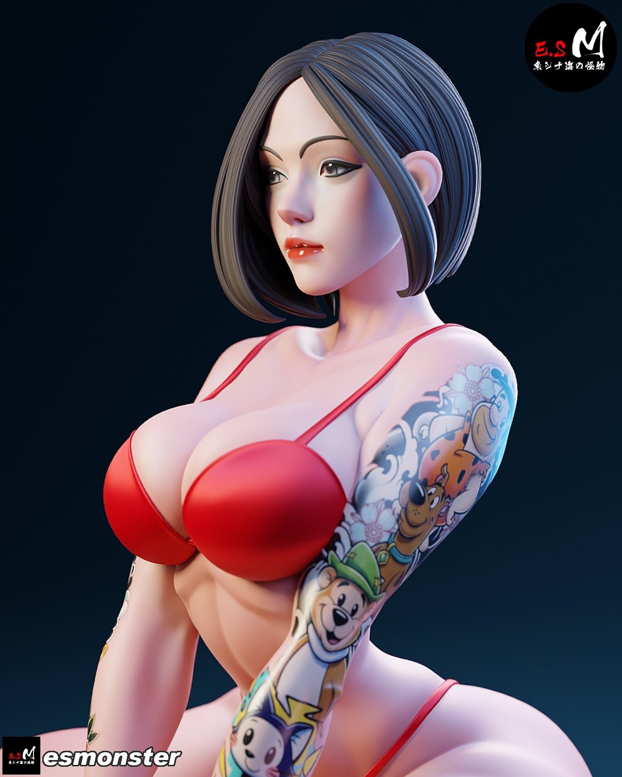 Sun touched Spy Adult Pinup 3D Resin Model