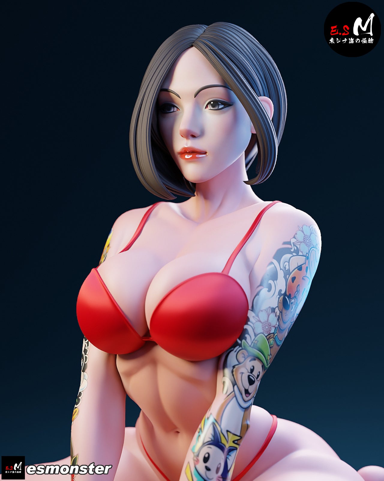 Sun touched Spy Adult Pinup 3D Resin Model