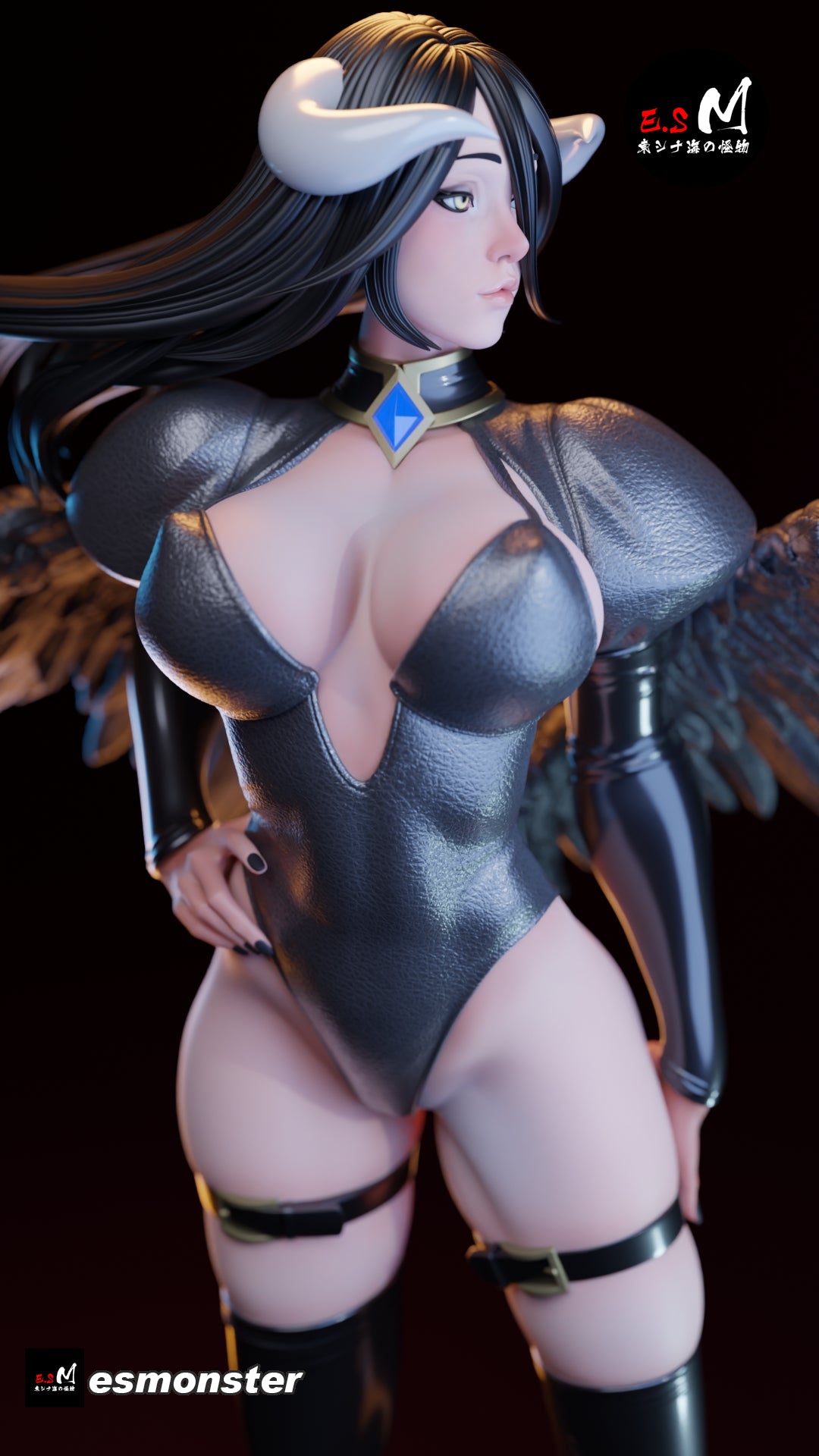 Demon Temptress Adult Pinup 3D ABS Resin Model