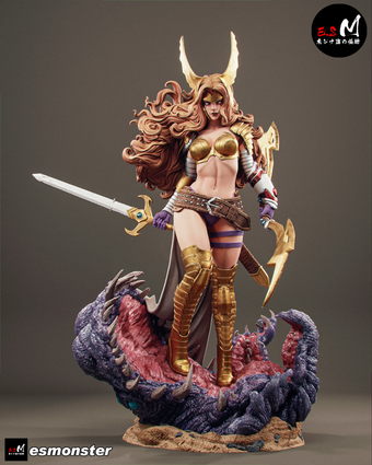 Angel Warrior Adult Pinup 3D Resin Model