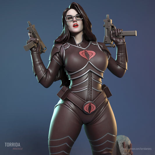 Evil Commander Pinup Adult 3D Resin Figurine Model Kit