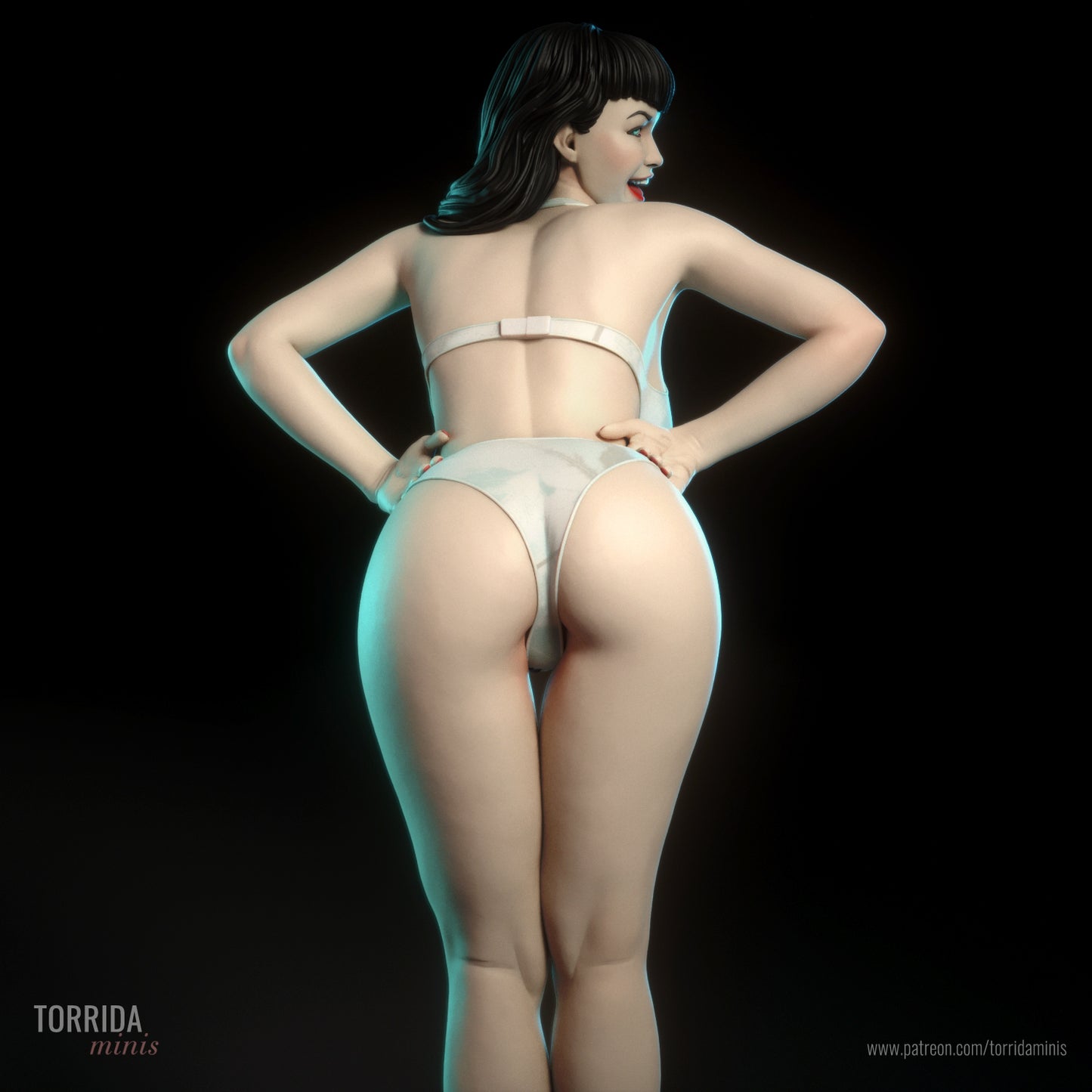 American Model Pinup Adult 3D Resin Figurine Model Kit