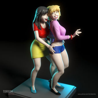 Competitive Popular girls Pinup Adult 3D Resin Figurine Model Kit
