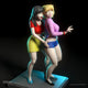 Competitive Popular girls Pinup Adult 3D Resin Figurine Model Kit