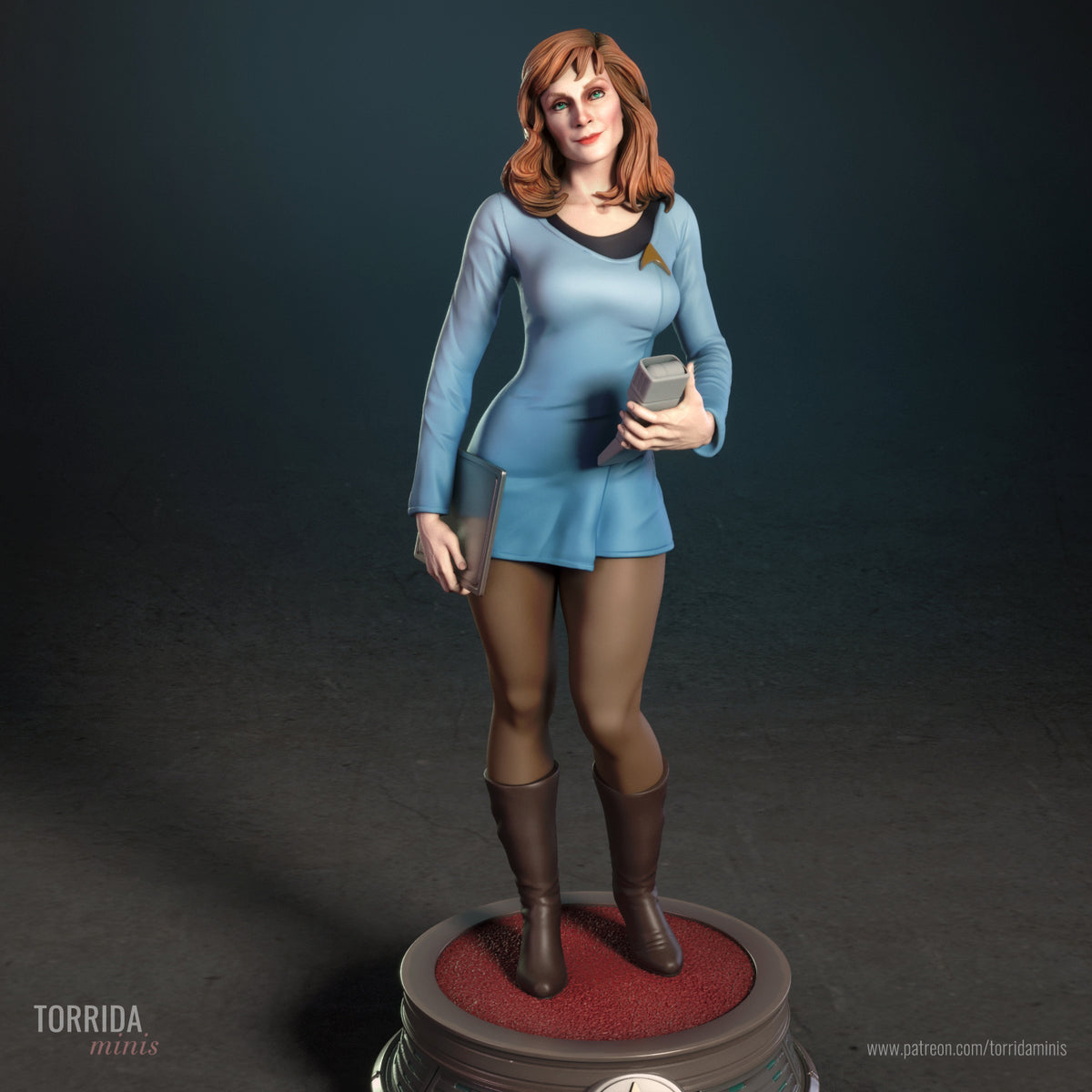 Space Doctor Pinup Adult 3D Resin Figurine Model Kit