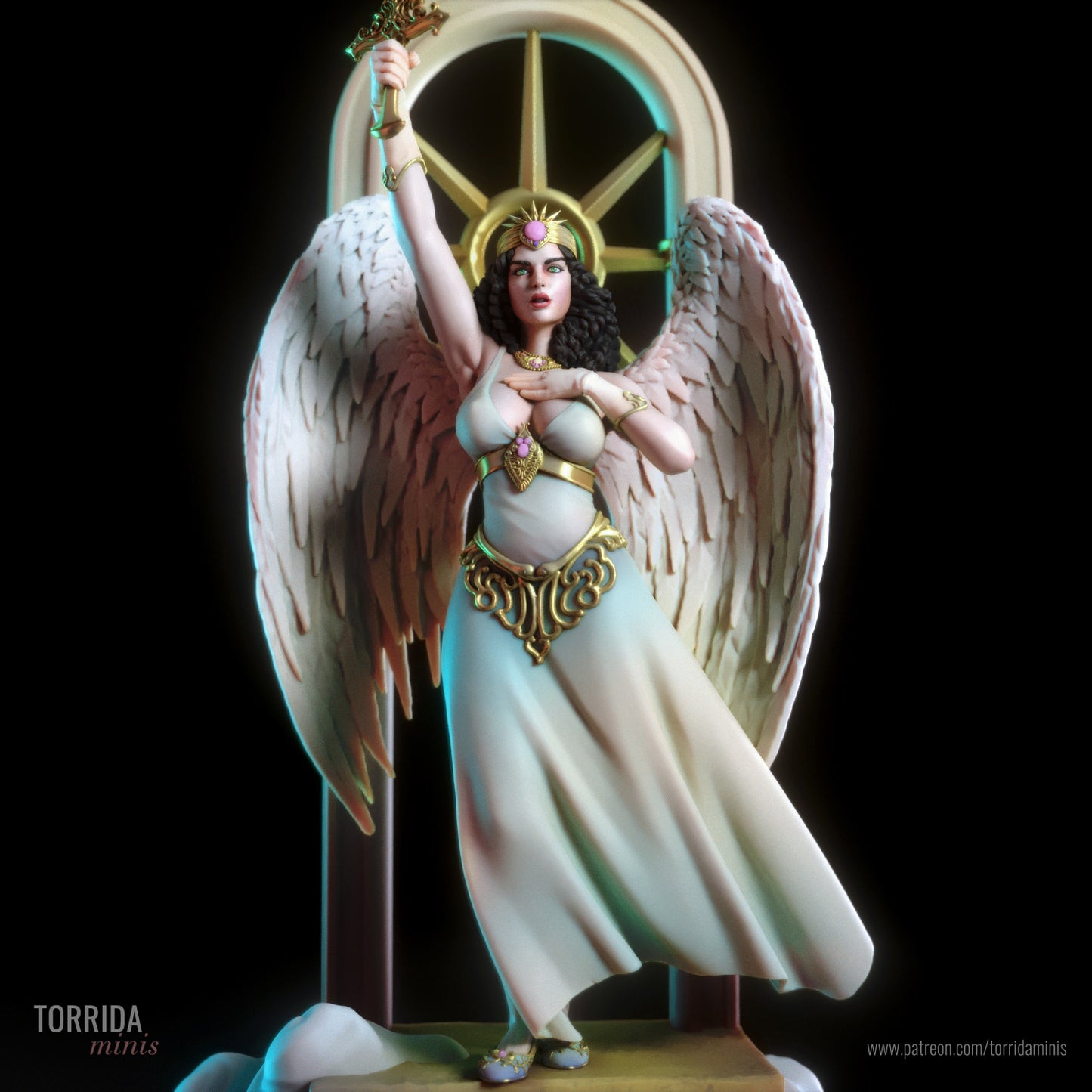 Angel Pinup 3d Resin Figurine kit.