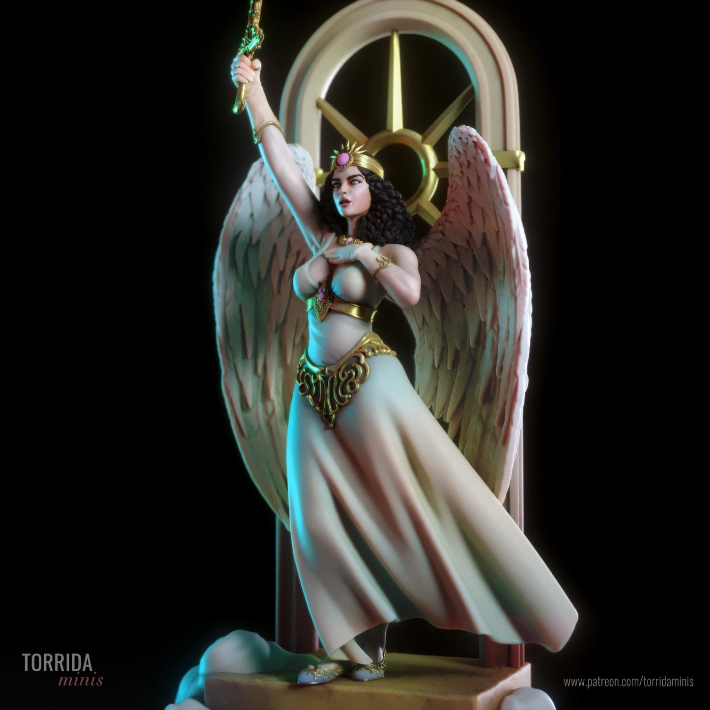 Angel Pinup 3d Resin Figurine kit.