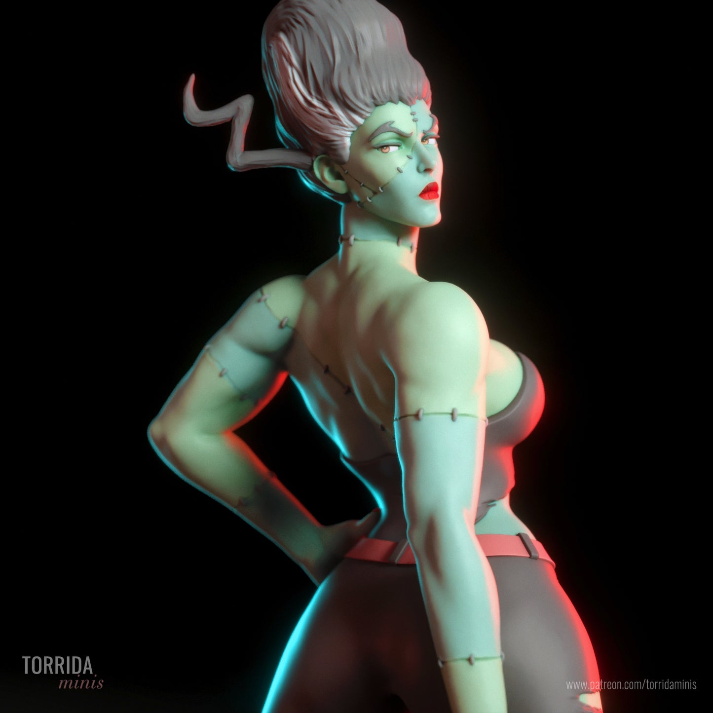 The Bride Pinup Adult 3D Resin Figurine Model Kit