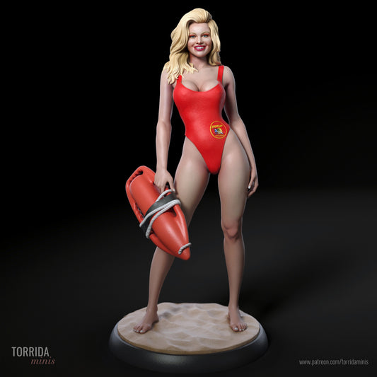 Sexy Lifeguard Adult 3D Resin Figurine Model Kit