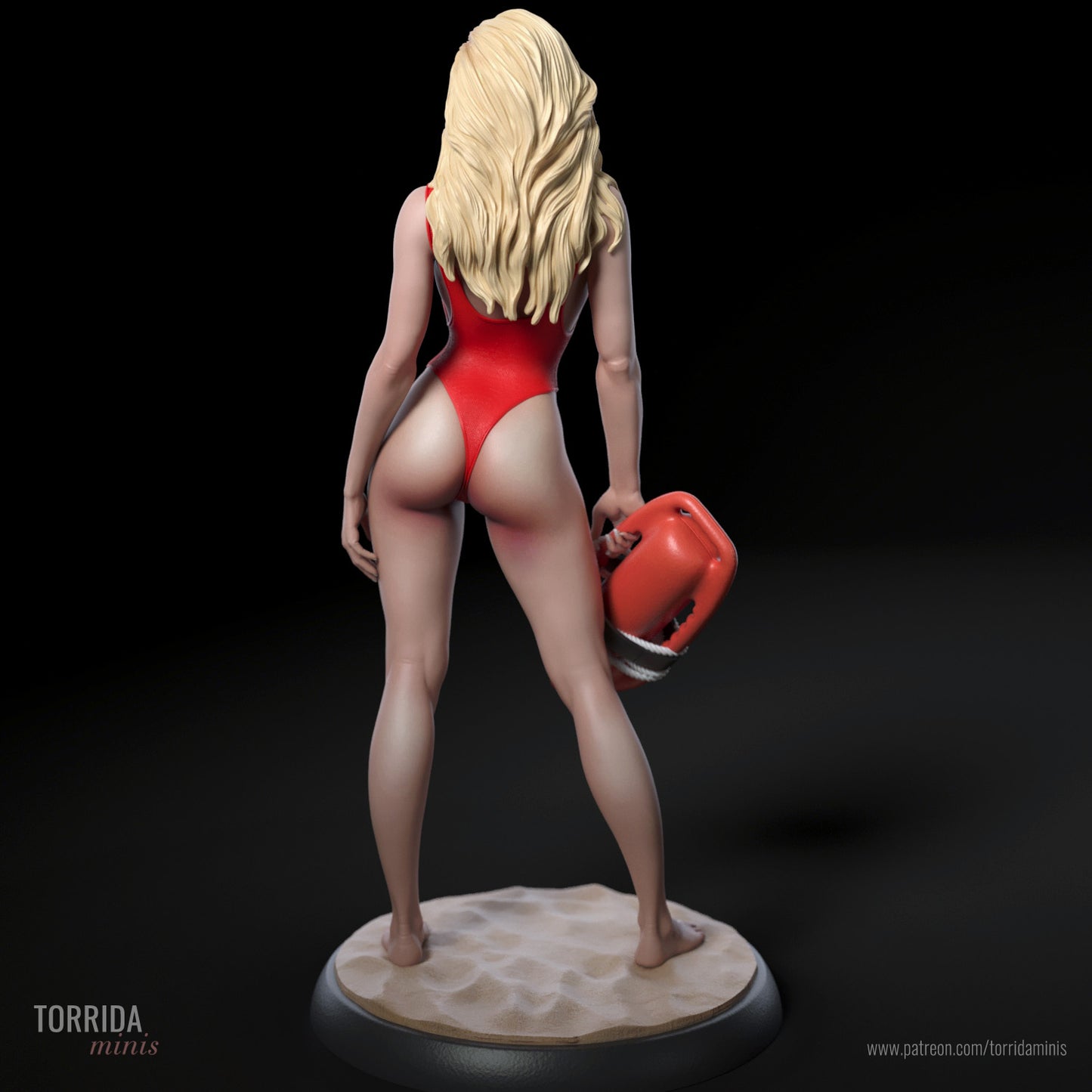 Sexy Lifeguard Adult 3D Resin Figurine Model Kit