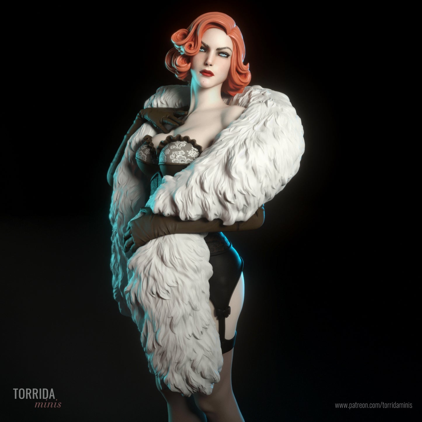 Femmes fatales Pinup Adult 3D Resin Figurine Model Kit