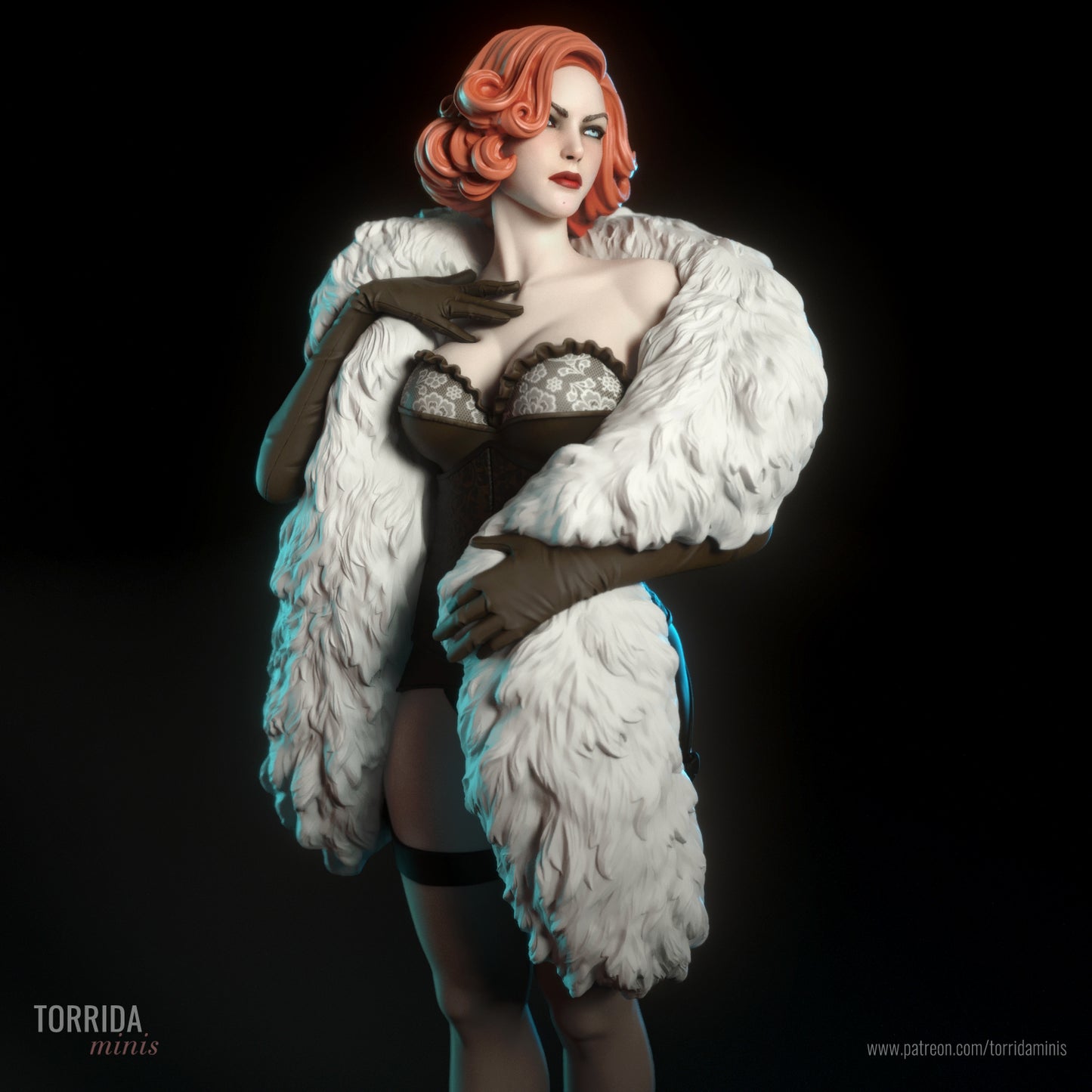 Femmes fatales Pinup Adult 3D Resin Figurine Model Kit