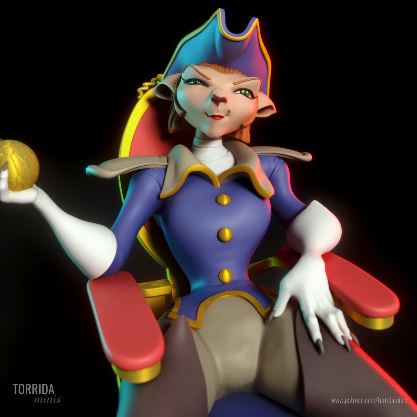 Space Captain Pinup 3d Resin Model