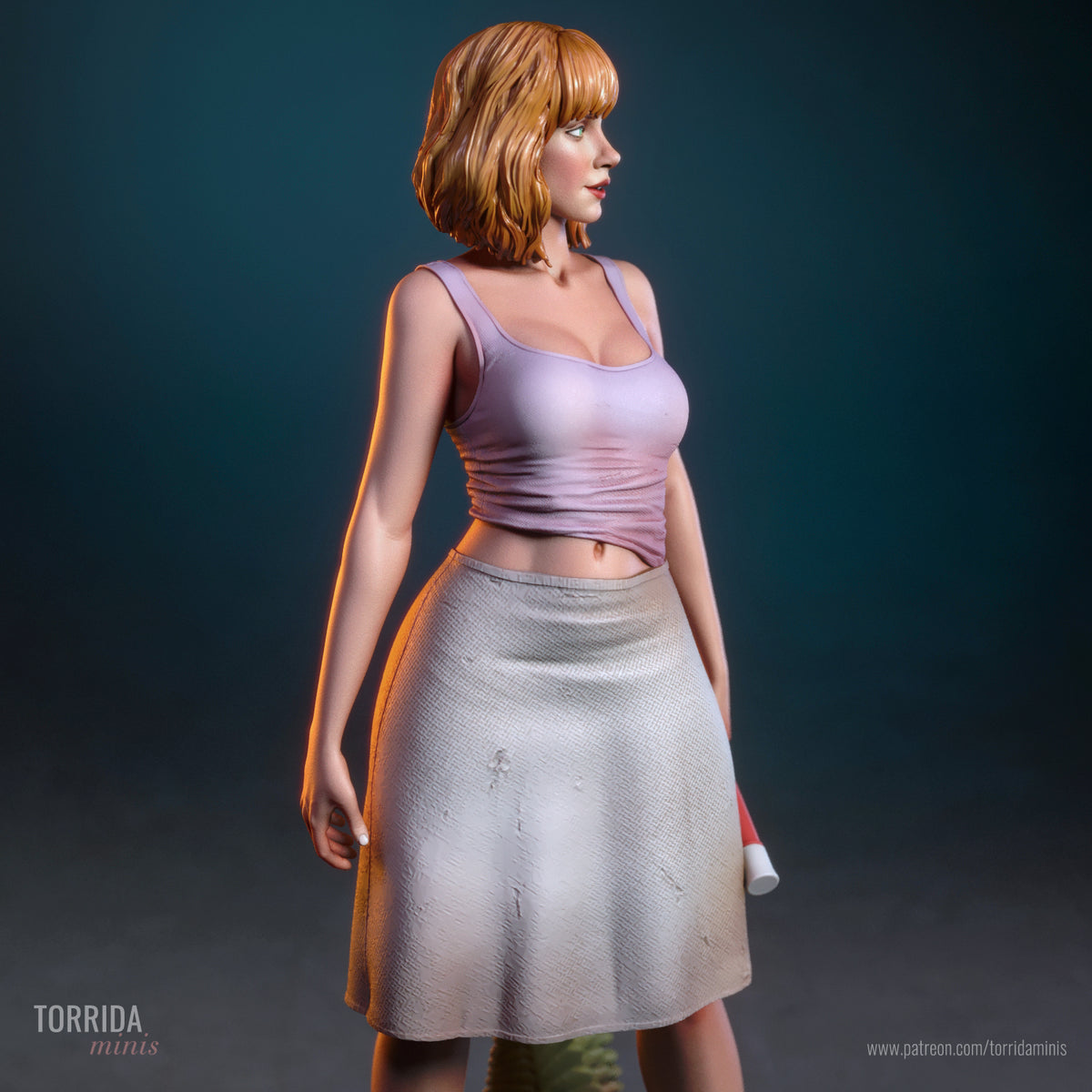 Park Survivor Pinup Adult 3D Resin Figurine Model Kit