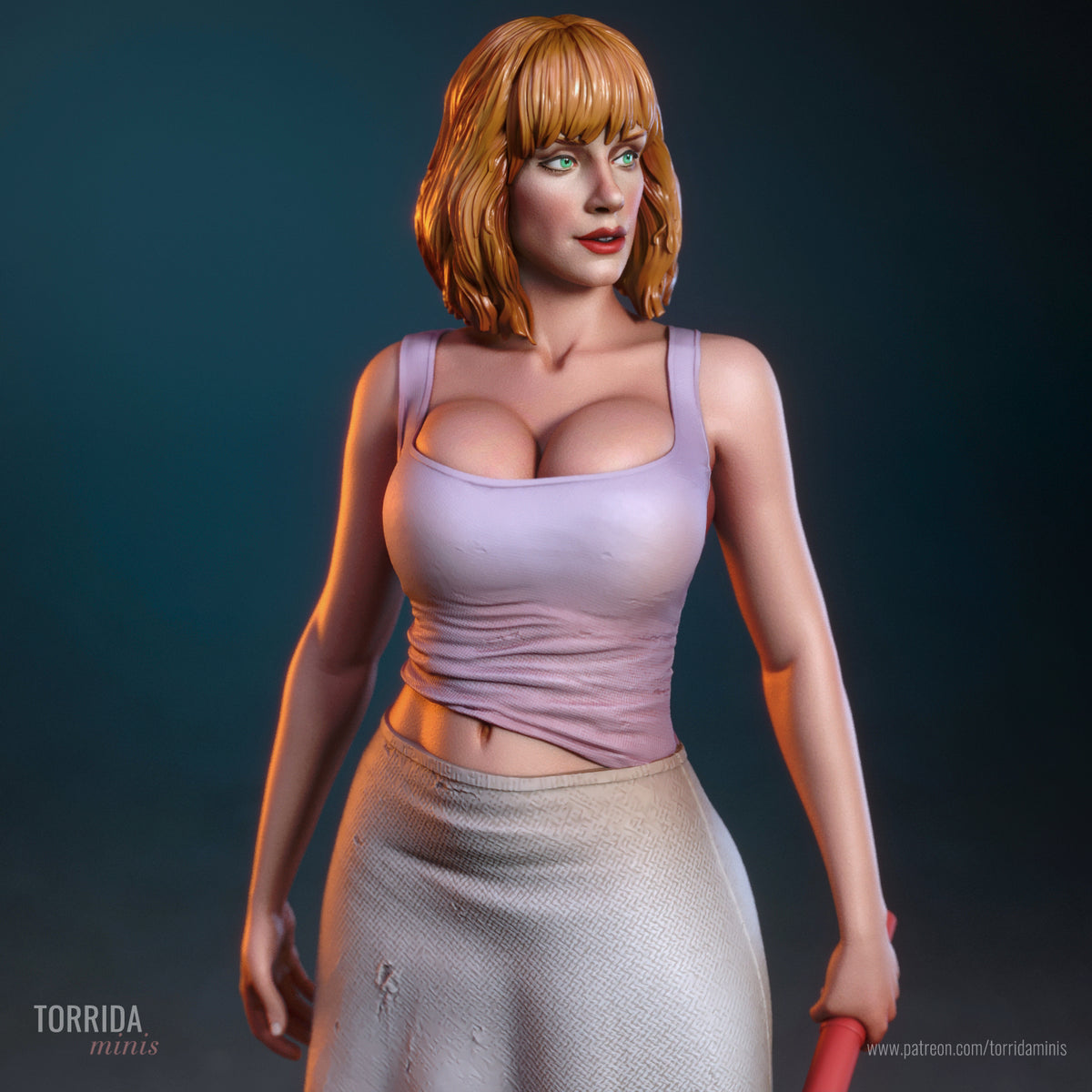 Park Survivor Pinup Adult 3D Resin Figurine Model Kit
