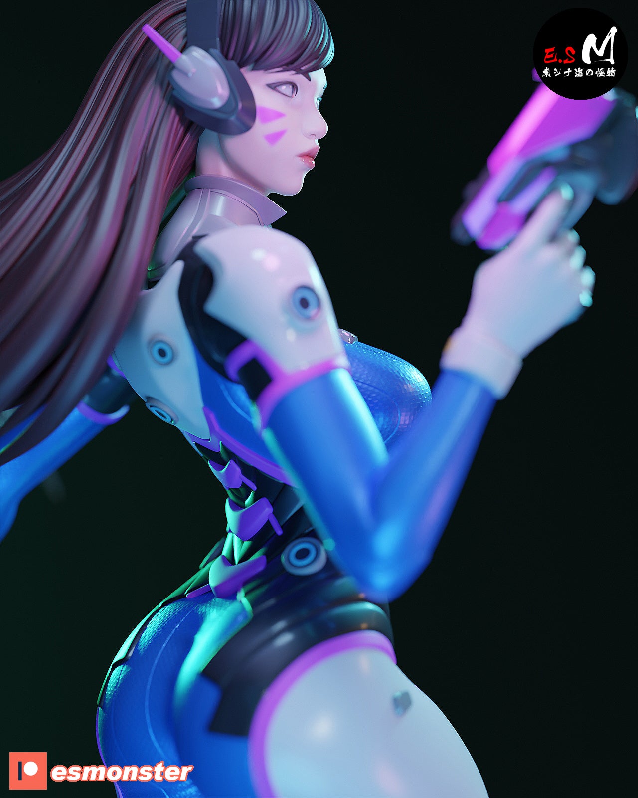 Arena Mech Pilot Pinup 3D Resin Model