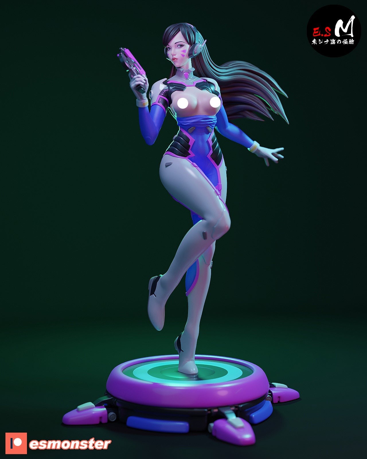 Arena Mech Pilot Pinup 3D Resin Model