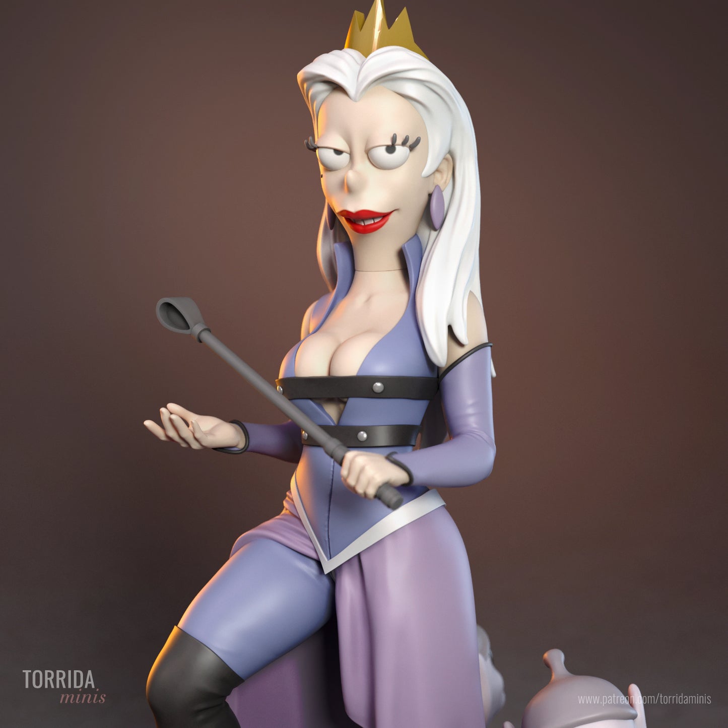 Jealous Queen Pinup Adult 3D Resin Figurine Model Kit