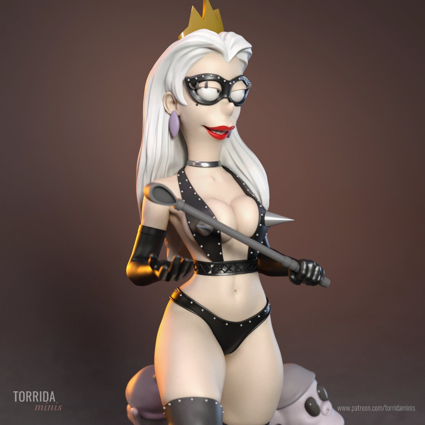 Jealous Queen Pinup Adult 3D Resin Figurine Model Kit