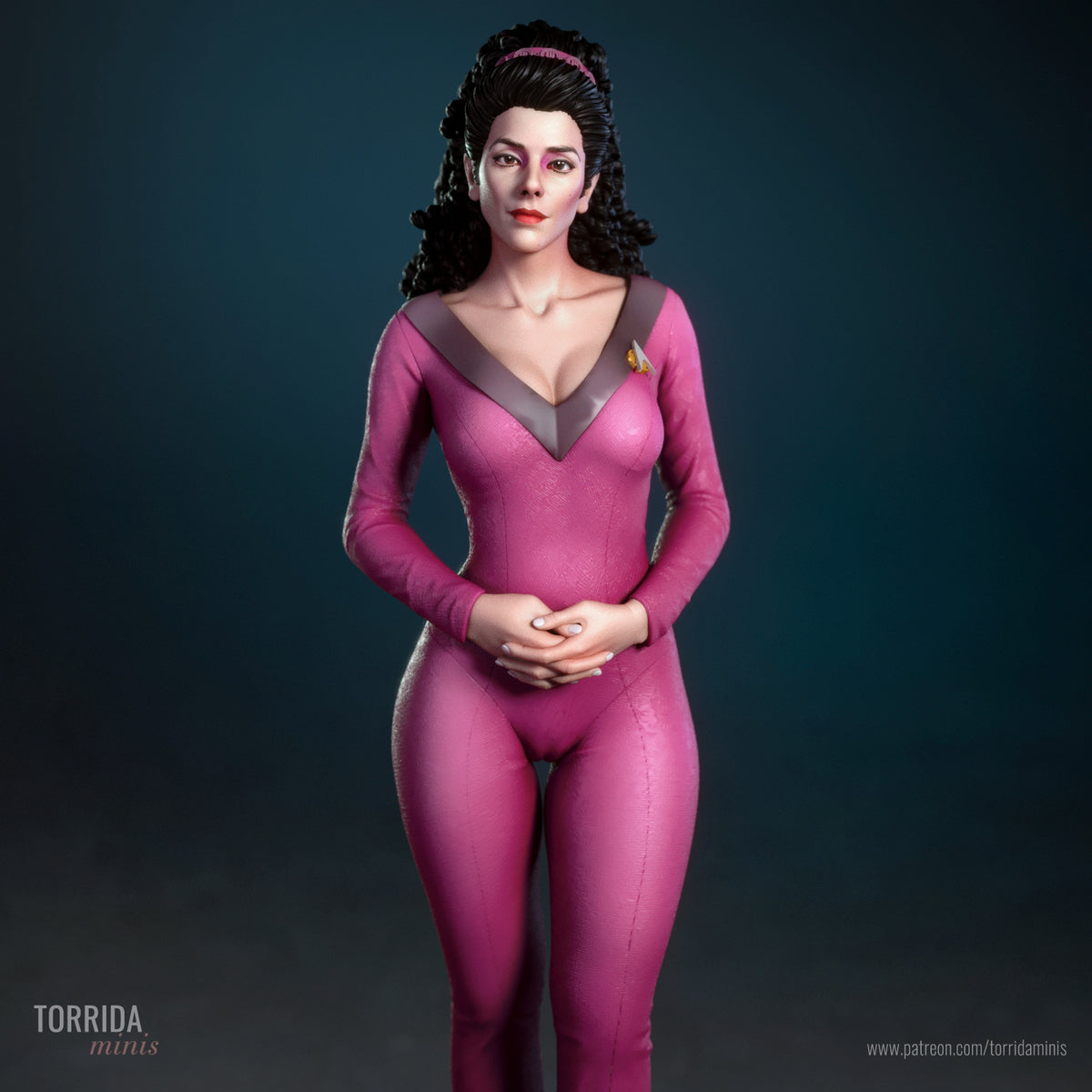 Space Counselor Pinup Adult 3D Resin Figurine Model Kit