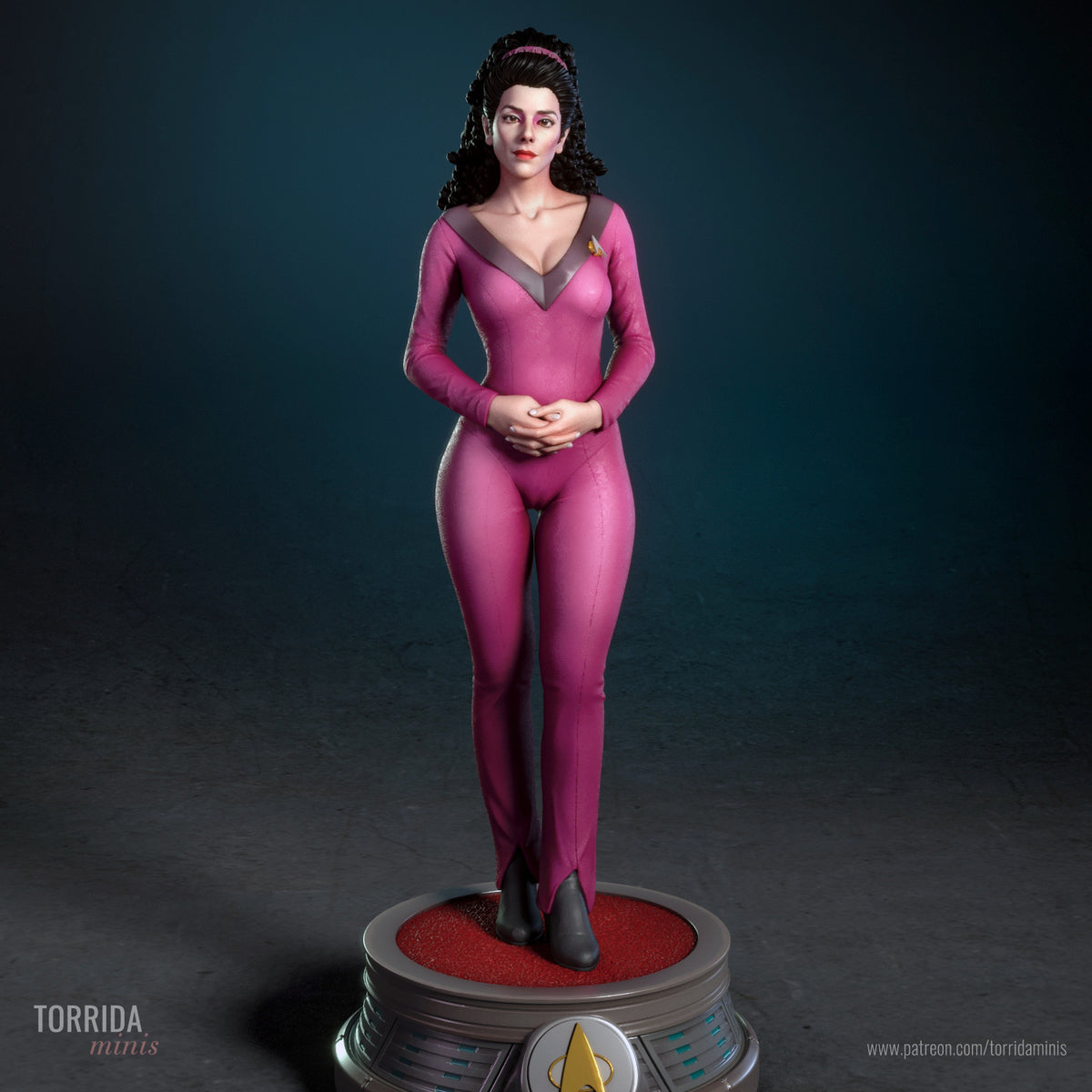Space Counselor Pinup Adult 3D Resin Figurine Model Kit