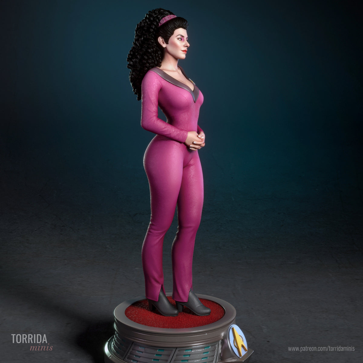 Space Counselor Pinup Adult 3D Resin Figurine Model Kit