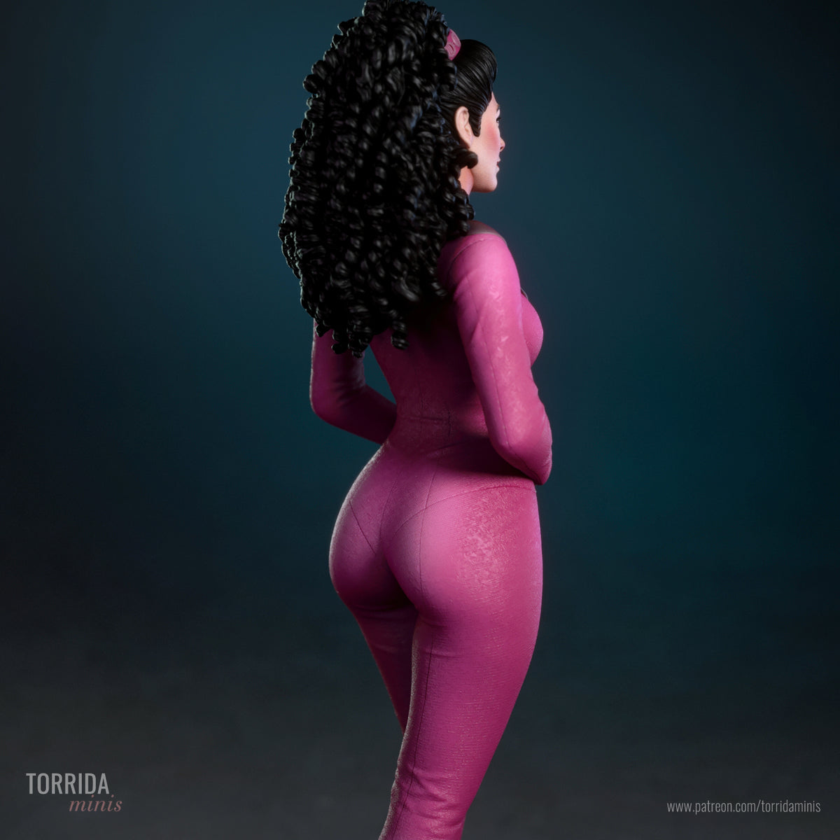Space Counselor Pinup Adult 3D Resin Figurine Model Kit