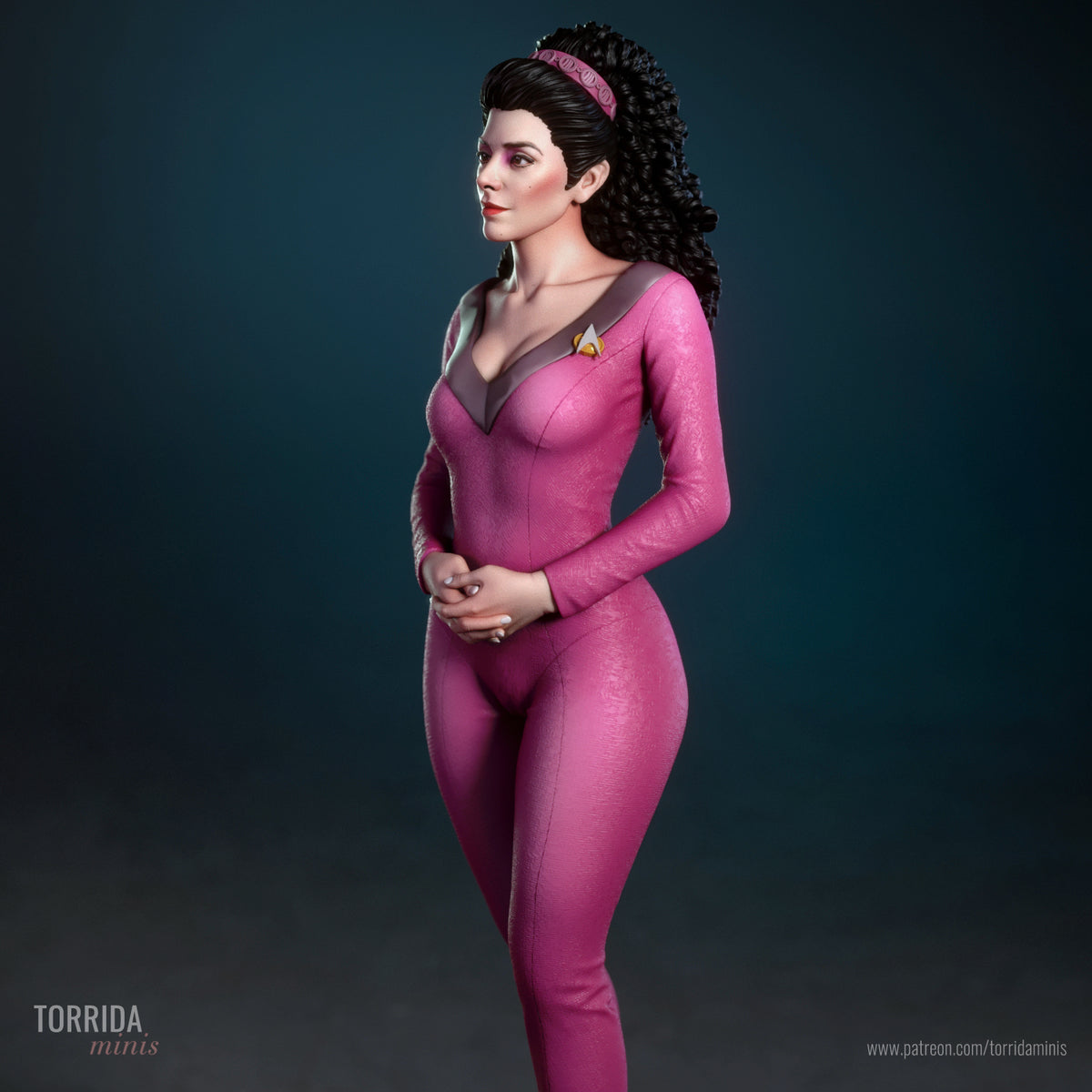 Space Counselor Pinup Adult 3D Resin Figurine Model Kit