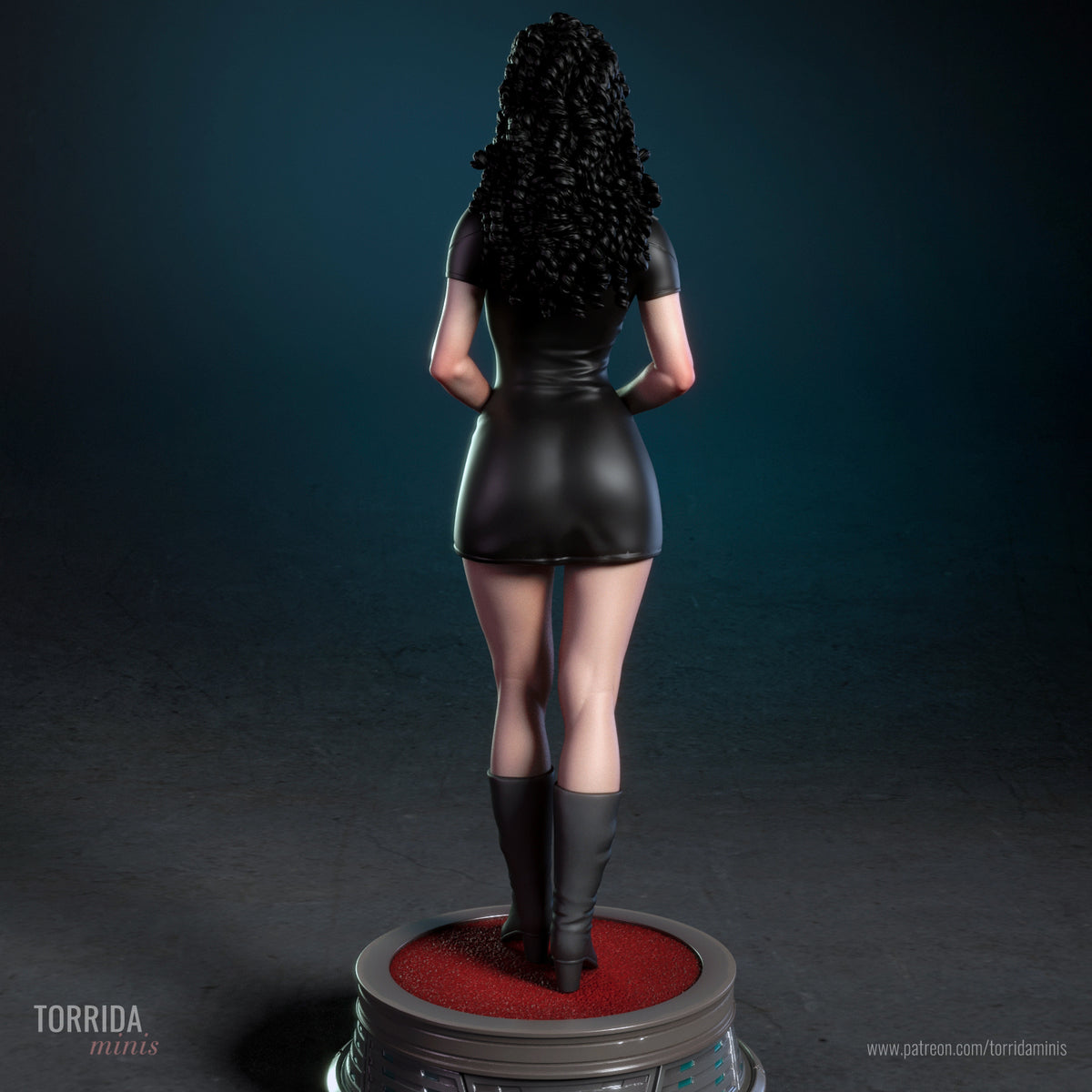 Space Counselor Pinup Adult 3D Resin Figurine Model Kit