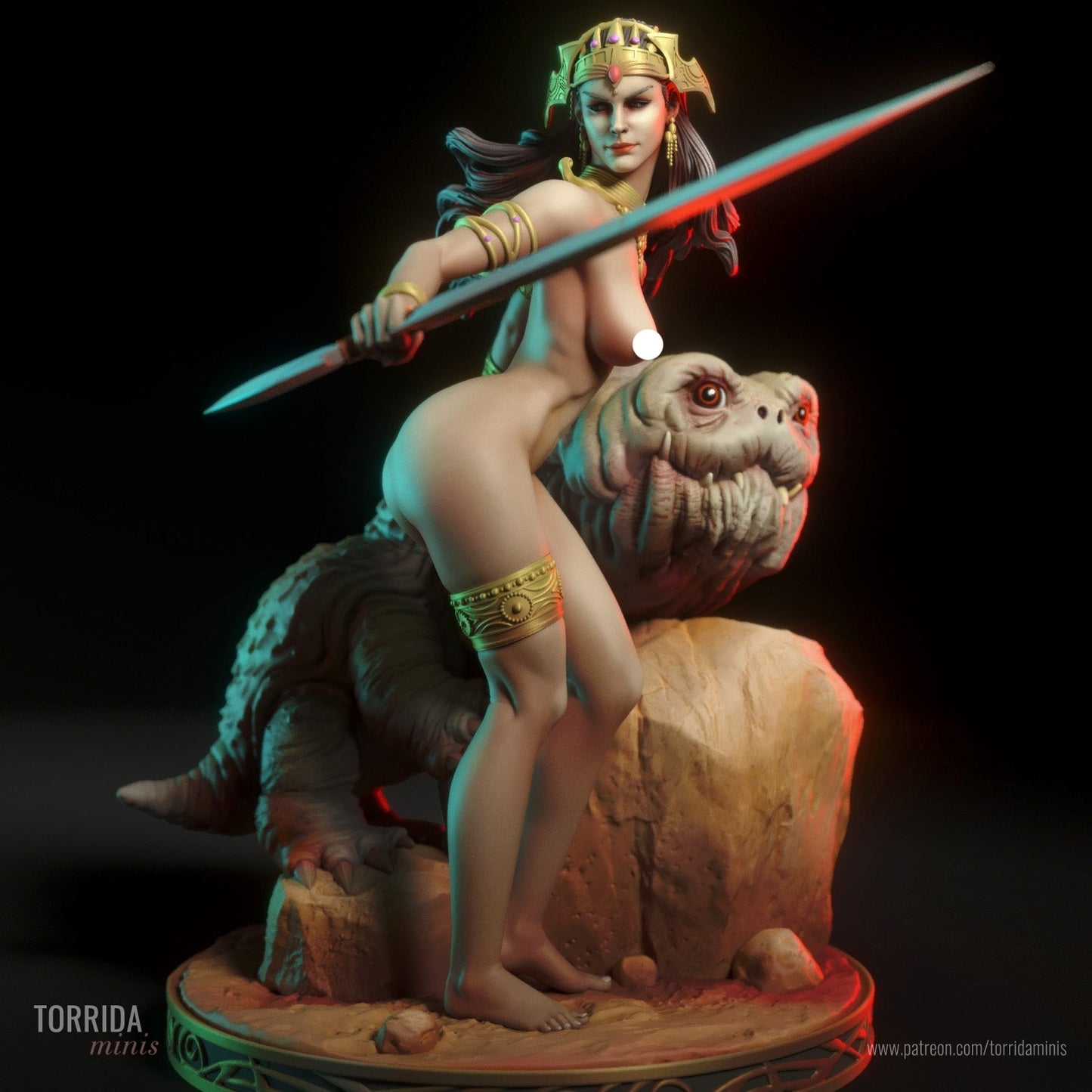 Mars Princess Pinup 3d Resin Model