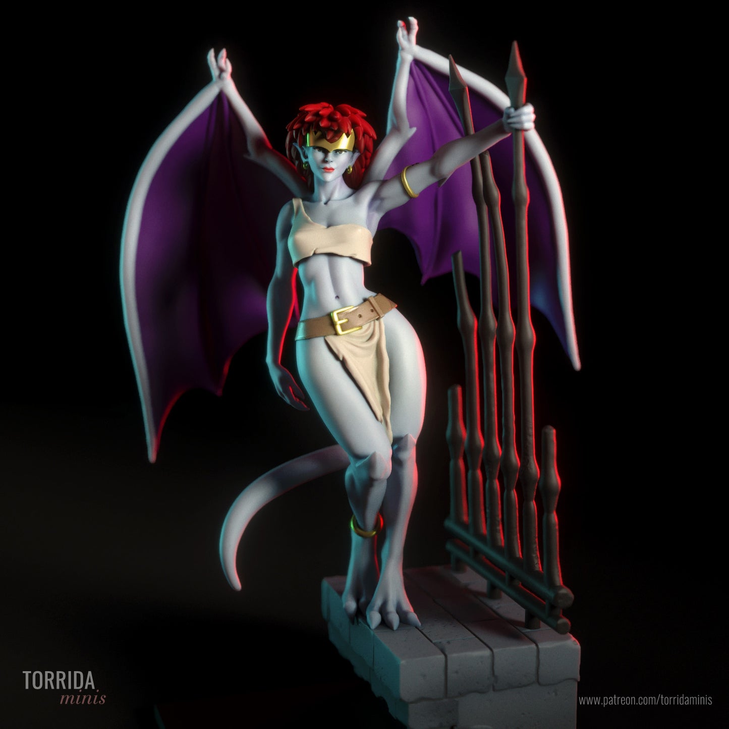 Wyvern Pinup 3D Resin Model