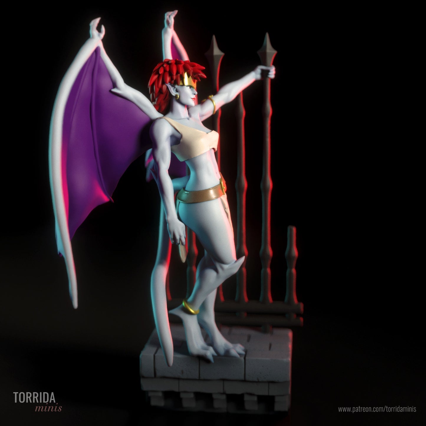 Wyvern Pinup 3D Resin Model