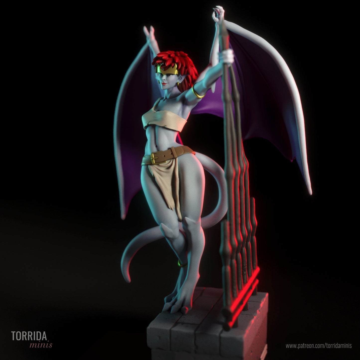 Wyvern Pinup 3D Resin Model