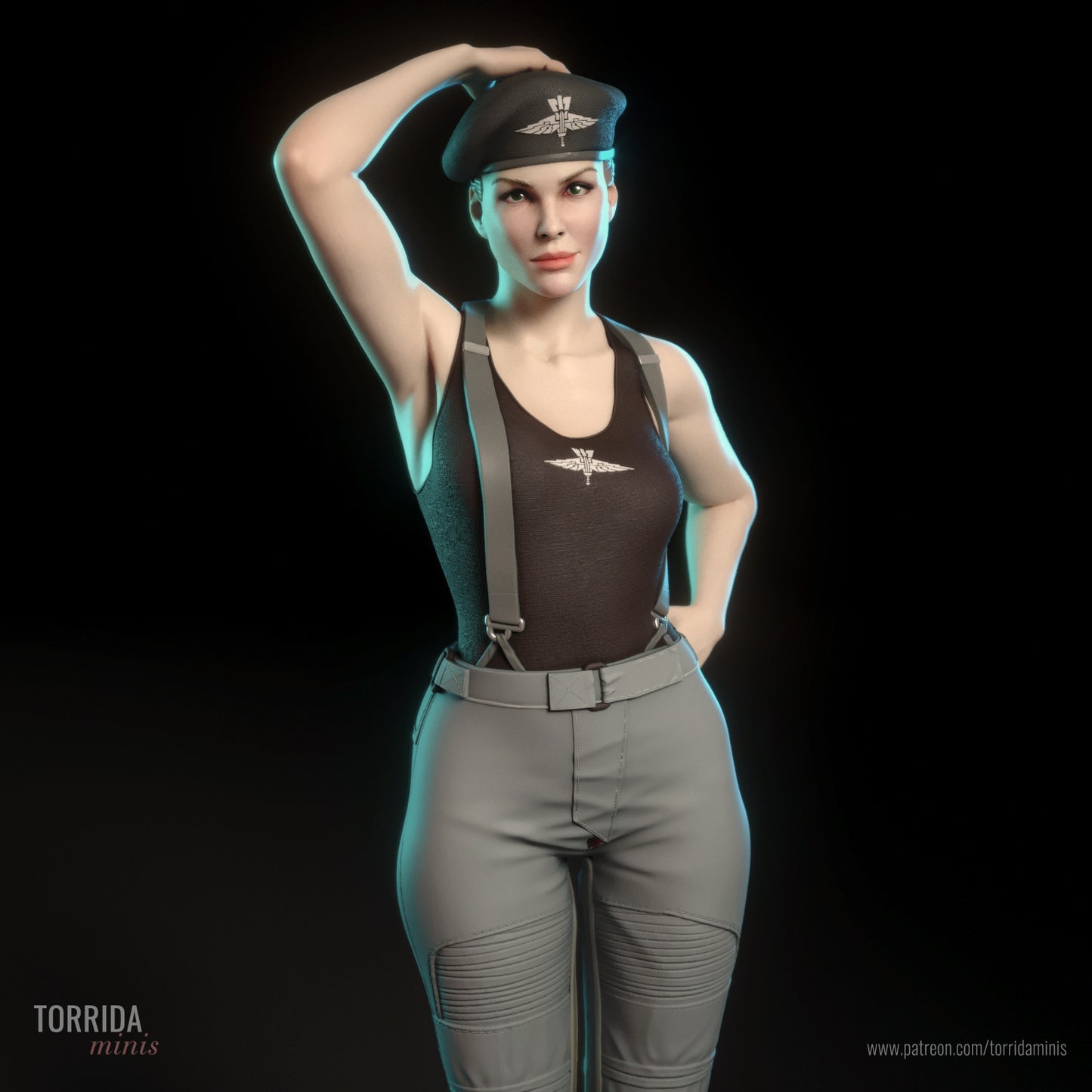 Ship Pilot Pinup Adult 3D Resin Figurine Model Kit