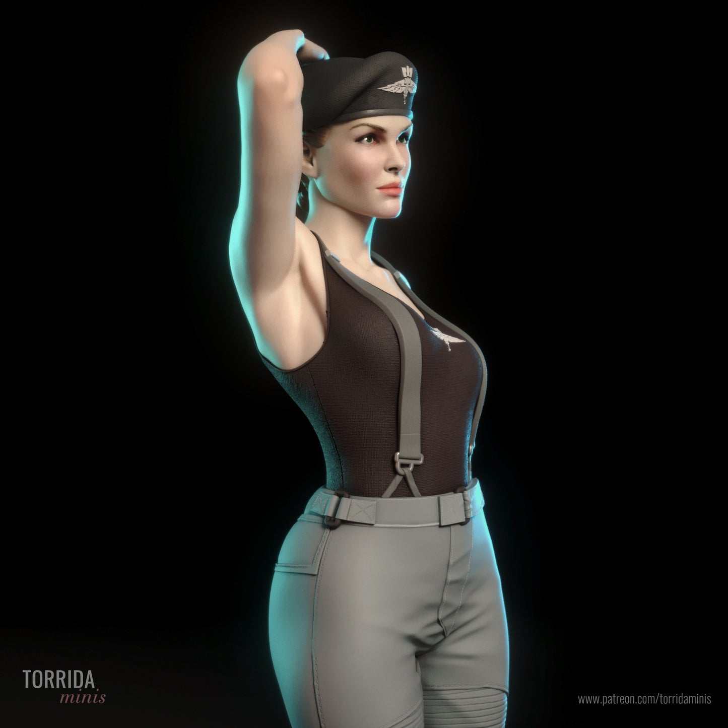 Ship Pilot Pinup Adult 3D Resin Figurine Model Kit